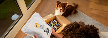 1 month FREE tailored kibble + 50% off wet food and treats at Tails.com